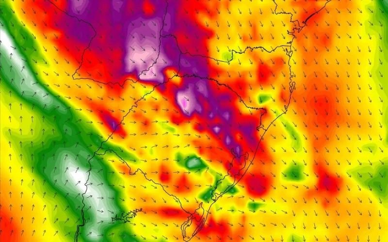 Perigo para vento de até 150 km/h, tornados e microexplosões: Onde deve ser o pior do tempo no RS neste domingo (21)