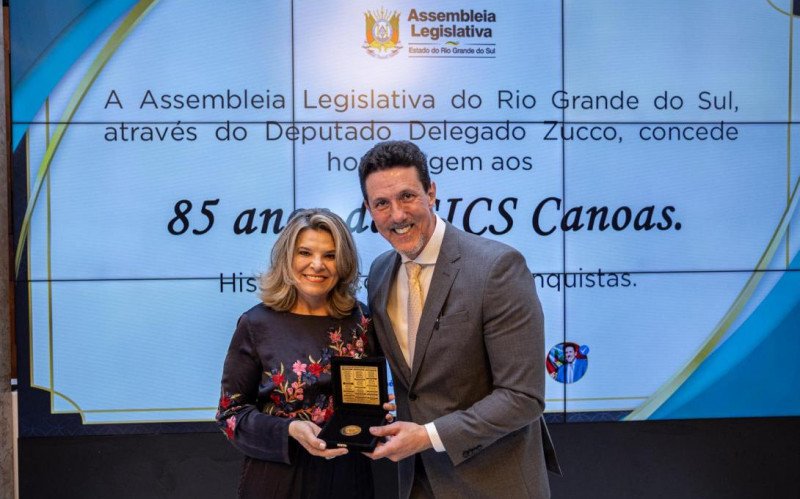 Cics Canoas é homenageada na Assembleia Legislativa do Rio Grande do Sul a a Medalha da 56ª Legislatura pelos seus 85 anos | abc+