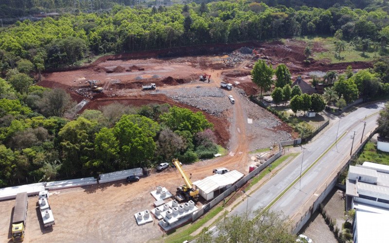 Imagens áreas mostram dimensão das obras da Delly's em Ivoti | abc+