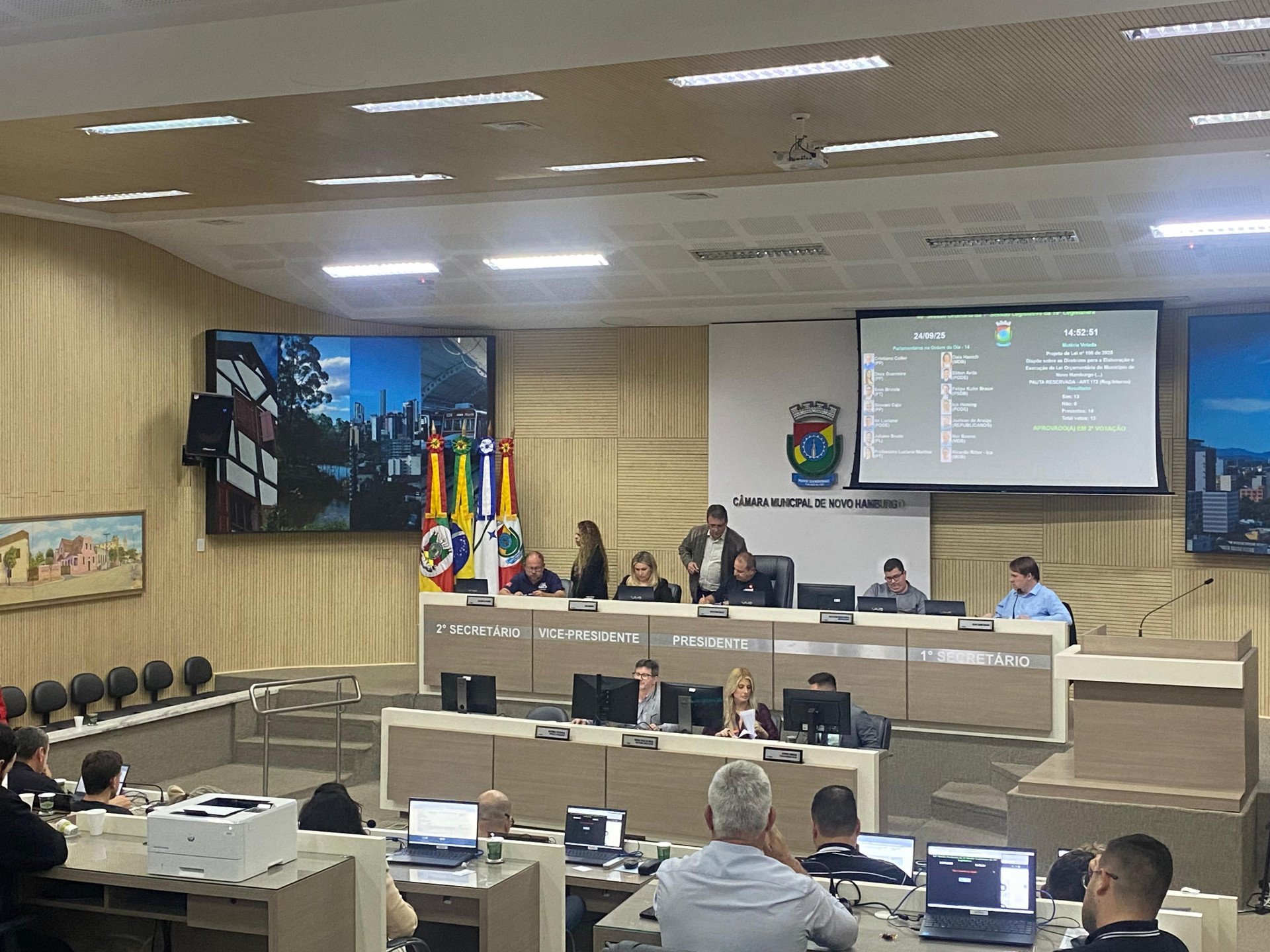 Previsão de orçamento de 2026 é aprovado em Novo Hamburgo com déficit estimado em quase R$ 200 milhões