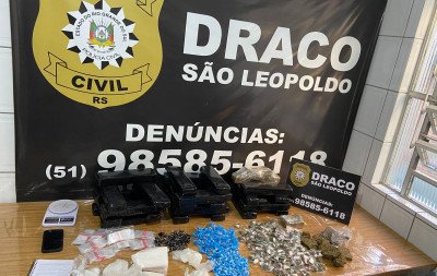 VÍDEO: Mala de viagem recheada de drogas &eacute; encontrada e jovem de 21 anos acaba presa em S&atilde;o Leopoldo