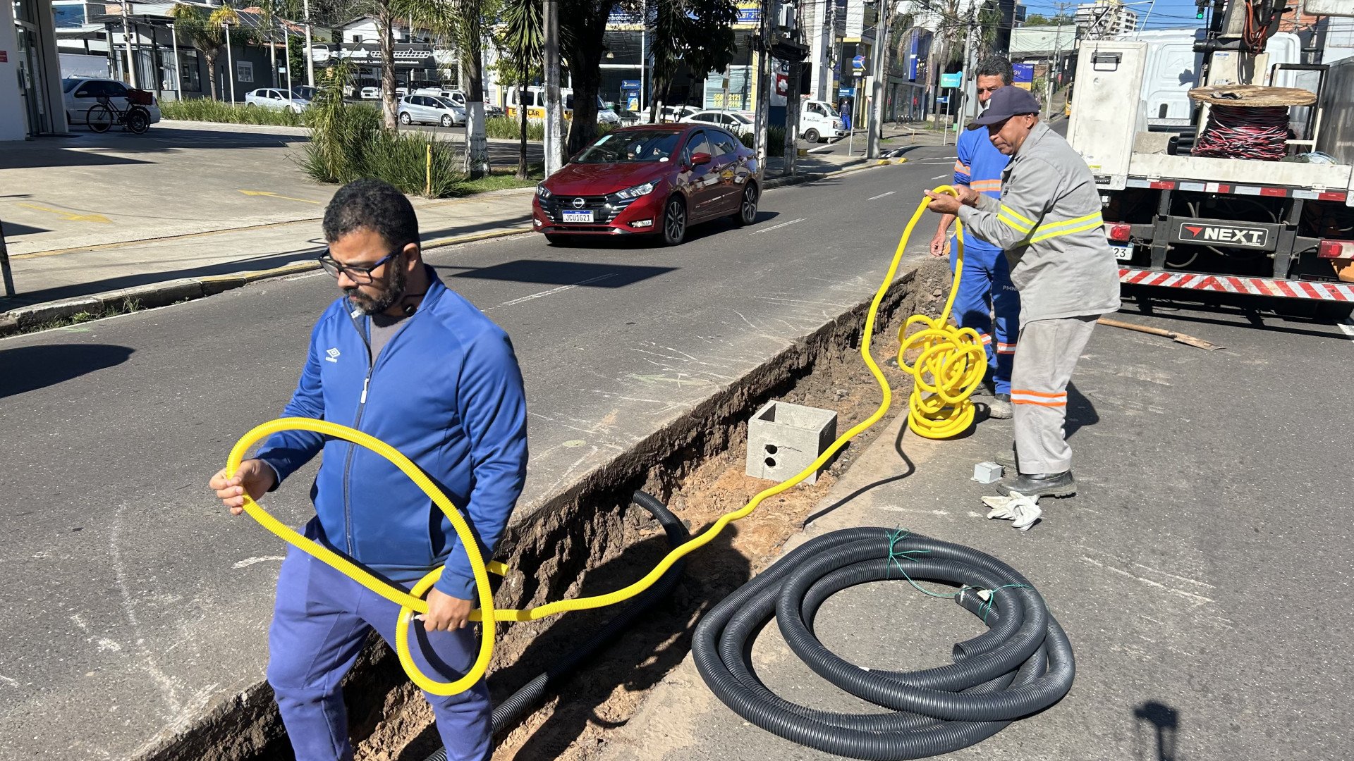 Obra &eacute; retomada e deve gerar complica&ccedil;ões no trânsito at&eacute; o final do ano em Novo Hamburgo