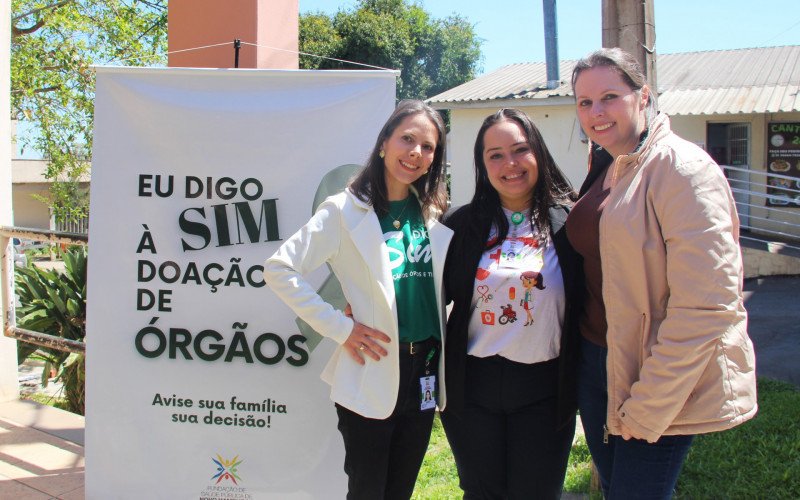 Camila Crippa, Andreia Bezerra e Roberta Guzzon organizaram o evento