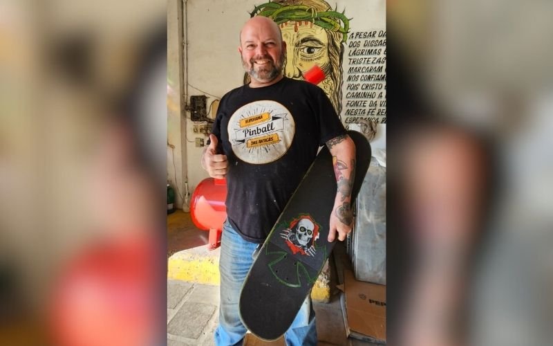 Tonel, lenda do skate no Vale do Sinos, relembra chegada de Mineirinho a Novo Hamburgo