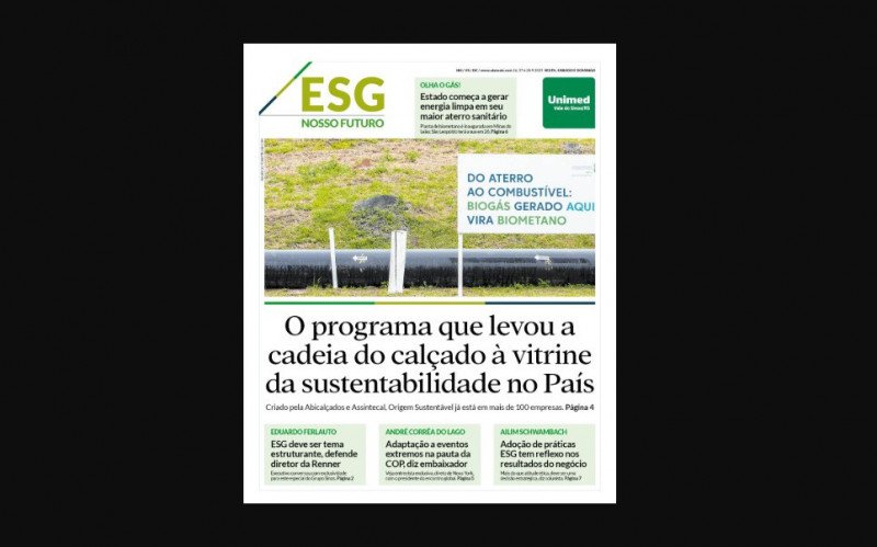 Primeira edição do especial ESG do Grupo Sinos | abc+