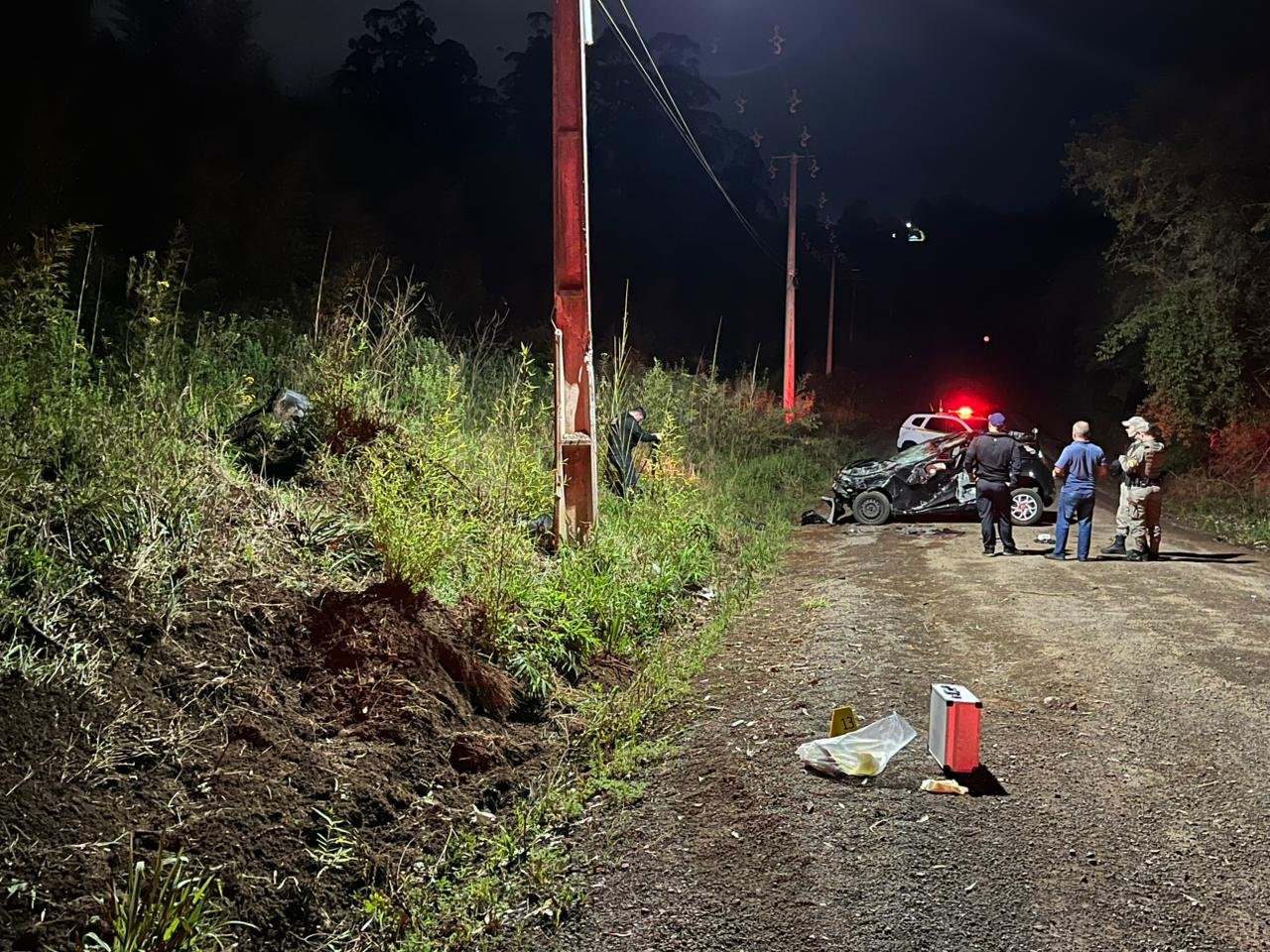 Mulher morre em acidente na Estrada da Colônia Japonesa em Dois Irmãos