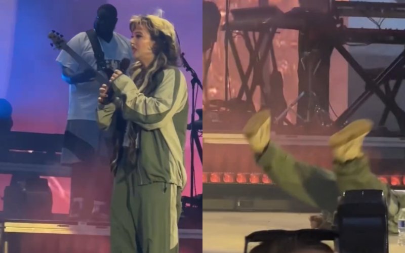 VÍDEO: Cantora desmaia no palco durante show; confira qual o estado de saúde