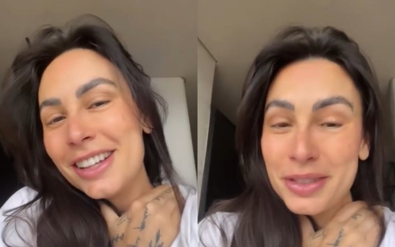 Clara Maia posta foto com Theo, filho que nasceu prematuro, e celebra: "Primeiro colo"