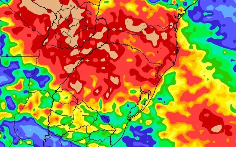 PREVISÃO DO TEMPO: Chuva sem trégua trará altos volumes que podem chegar aos 200 mm nos próximos dias