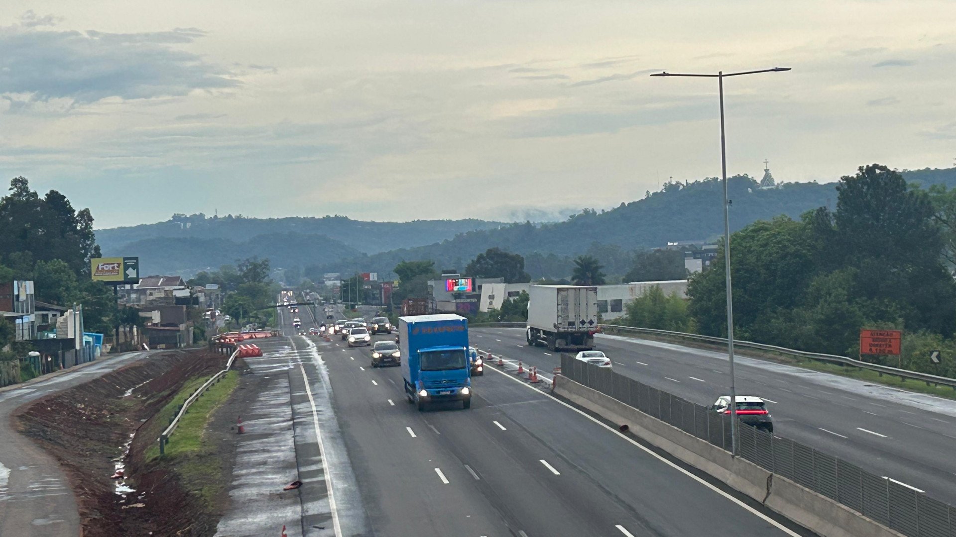 BR-116: Atenção para desvio em trecho de Novo Hamburgo com o início das obras de mais uma passagem subterrânea