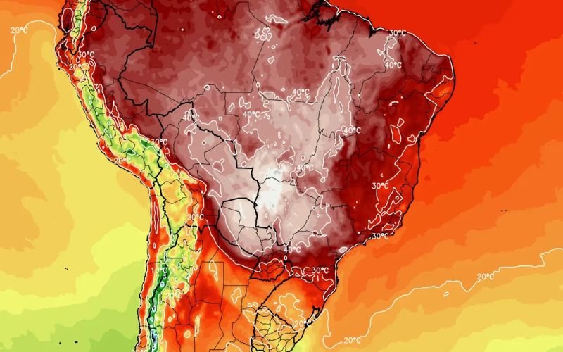 Onda de calor intensa vai atingir o Brasil do Norte ao Sul nos próximos dias