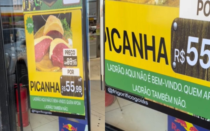 "Ladrão aqui não é bem-vindo": Frigorífico muda cartaz após ter que retirar mensagem contra petistas | abc+