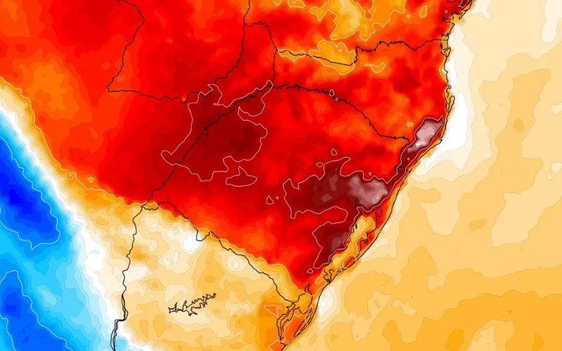 Temperaturas de verão: Chegada de ar quente no RS traz calor intenso para o fim de semana