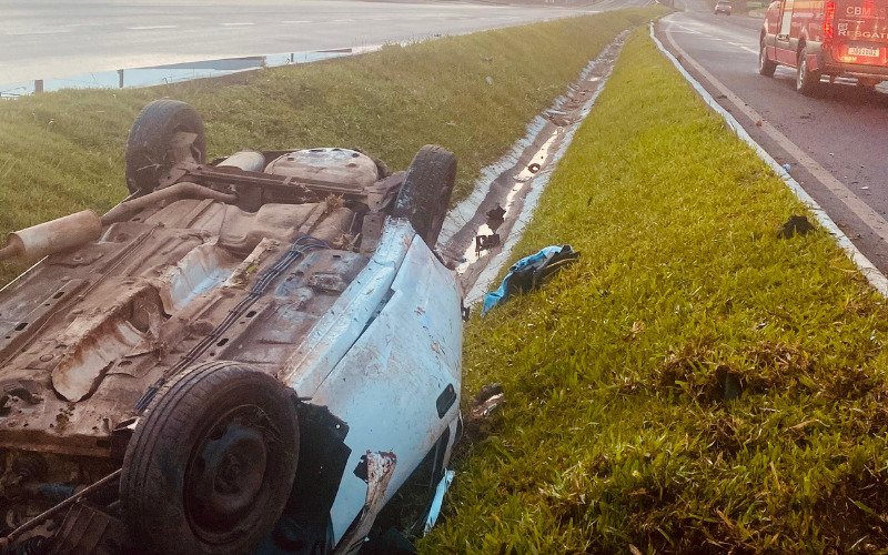 RS-239: Seis pessoas ficam feridas após capotamento na rodovia