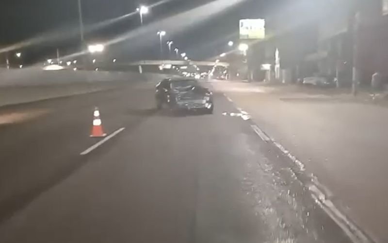 Vídeo mostra local de acidente com morte na BR-116; velocímetro de carro travou em 200 km/h