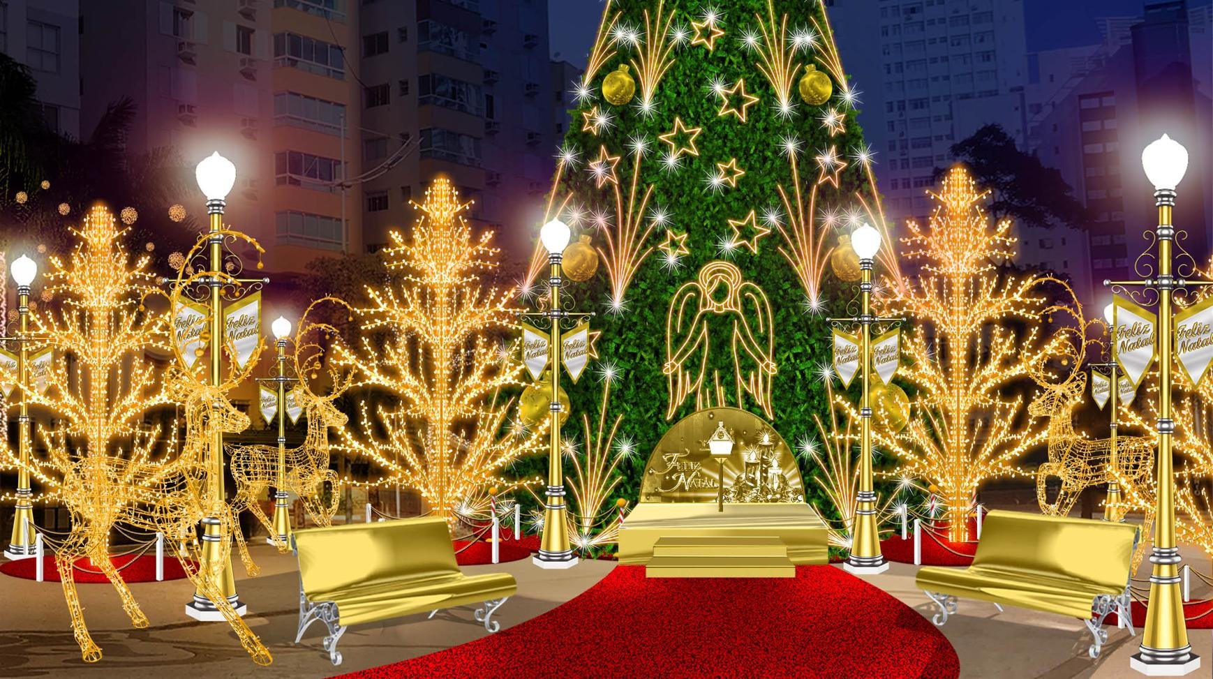 Natal Luz de Gramado em Balneário Camboriú? Empresa de entretenimento da região é contratada para fazer espetáculos em cidade de SC