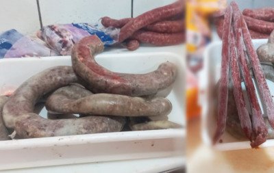 "Azeda e rançosa": Denúncia de produção de linguiça clandestina resulta na apreensão de mais de 300 quilos de carne estragada