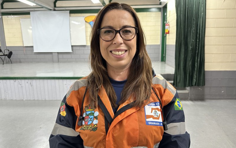 Coordenadora da Defesa Civil de Gramado, Juliana Fisch