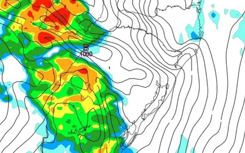 CICLONE: Fim de semana será marcado por chuva forte após sequência de dias de sol no RS