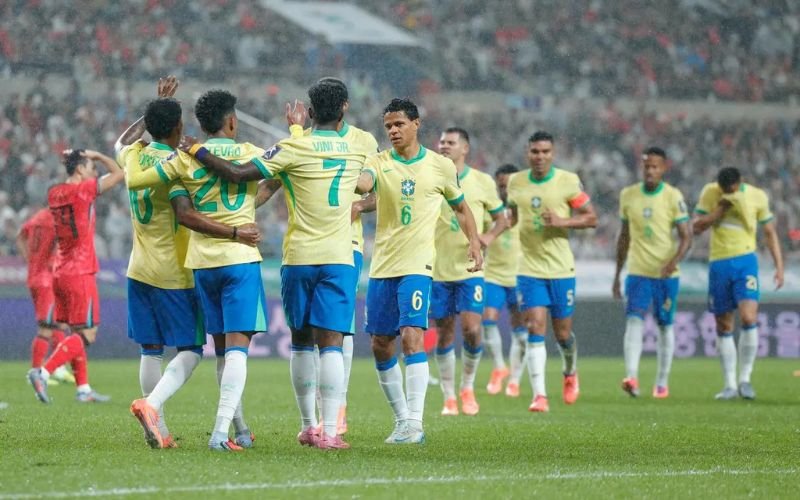 Brasil goleia a Coreia do Sul por 5 a 0