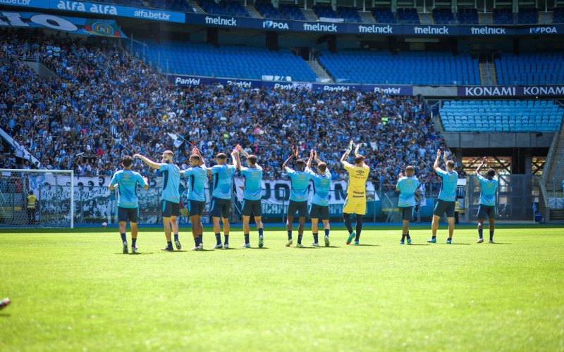 Jogadores agradecem o apoio dos 14 mil gremistas na Arena | abc+