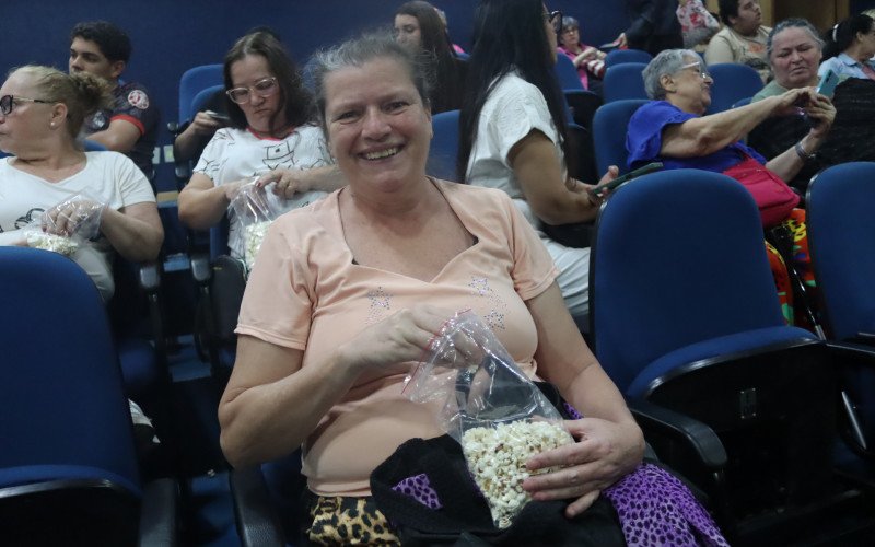 Claudete Clarinha foi ao cinema pela &uacute;ltima vez h&aacute; tr&ecirc;s anos e gosta de filmes de a&ccedil;&atilde;o