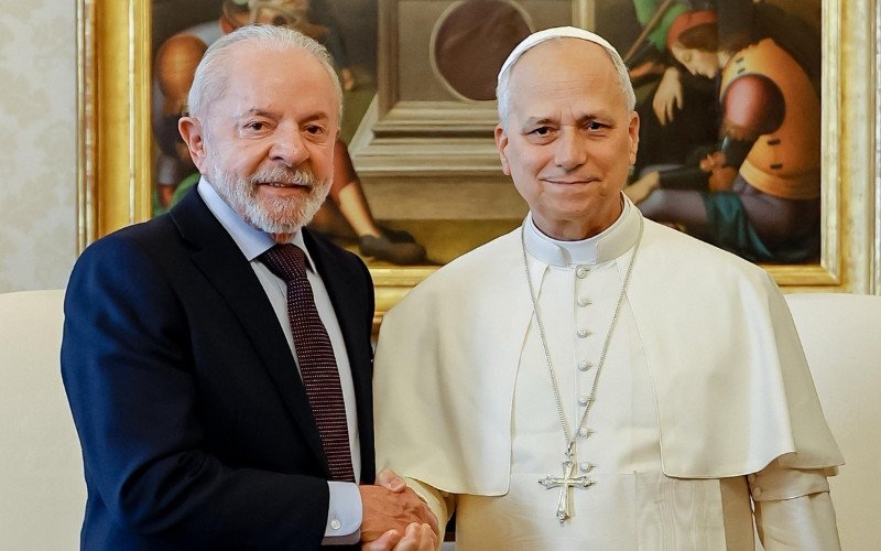 Lula e Papa Leão XIV se encontraram no Vaticano, nesta segunda-feira (13) | abc+