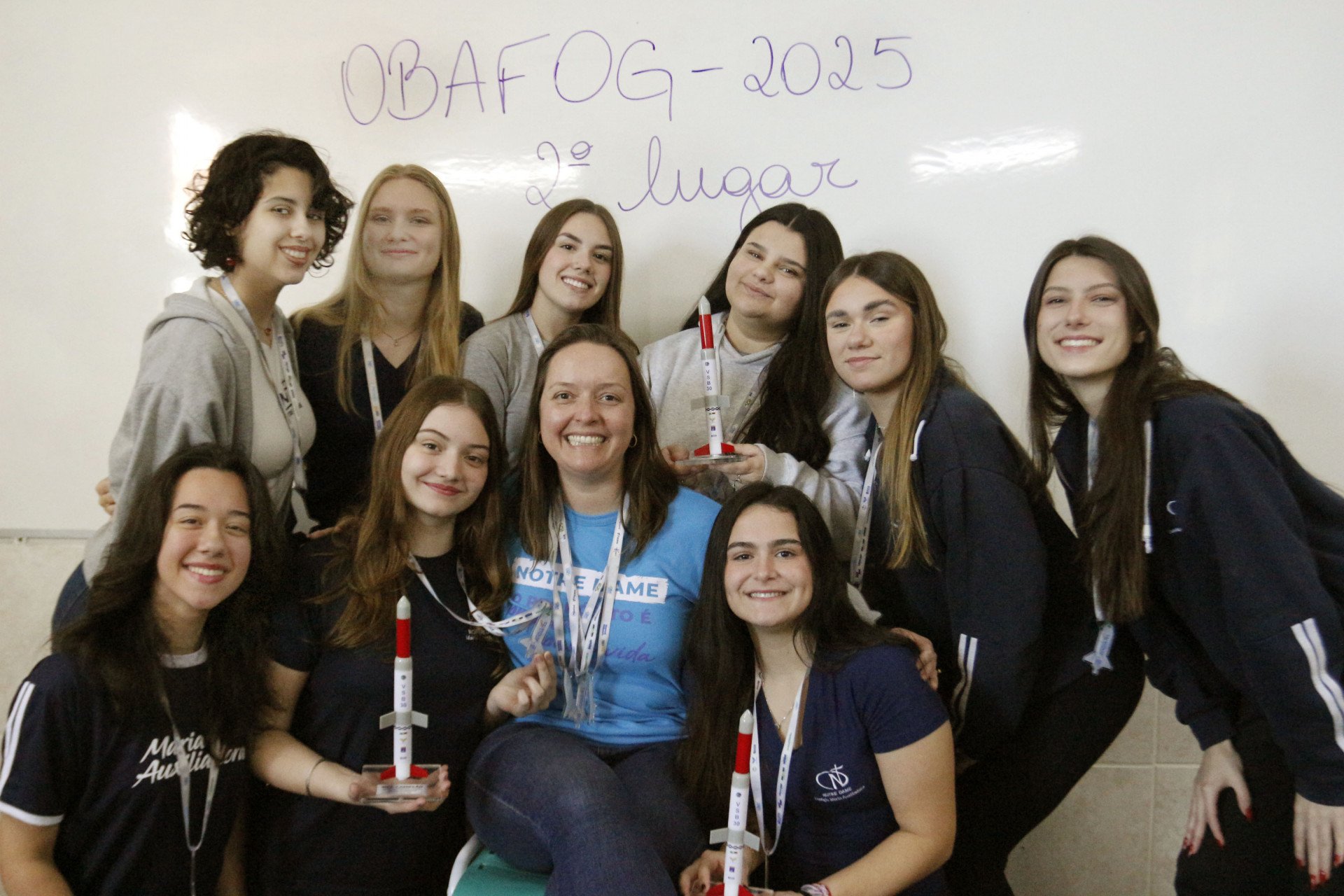 Alunas canoenses conquistam medalha na Olimpíada Brasileira de Foguetes