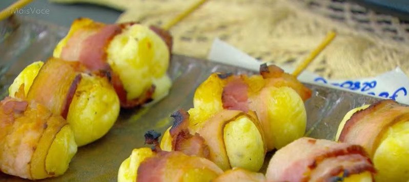 RECEITA DA ANA MARIA BRAGA: Saiba como fazer Espetinho de mandioca preparado nesta terça-feira, 14 de outubro
