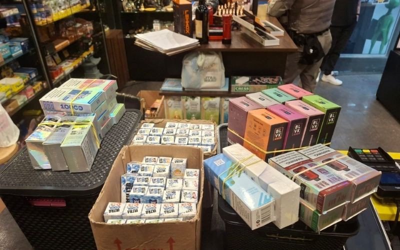 Vigilância Sanitária e Brigada Militar realizam apreensão de cigarros eletrônicos em Campo Bom