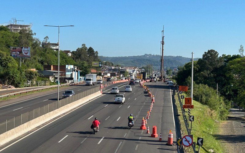 BR-116: Atenção para alteração no trânsito em trecho de Novo Hamburgo; veja o vídeo