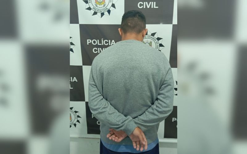 Preso companheiro de jovem morta na frente dos filhos em Parobé