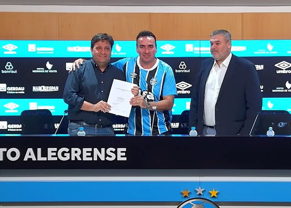 Grêmio oficializa a gestão da Arena: "Tá assinado, é nossa", comemora Guerra