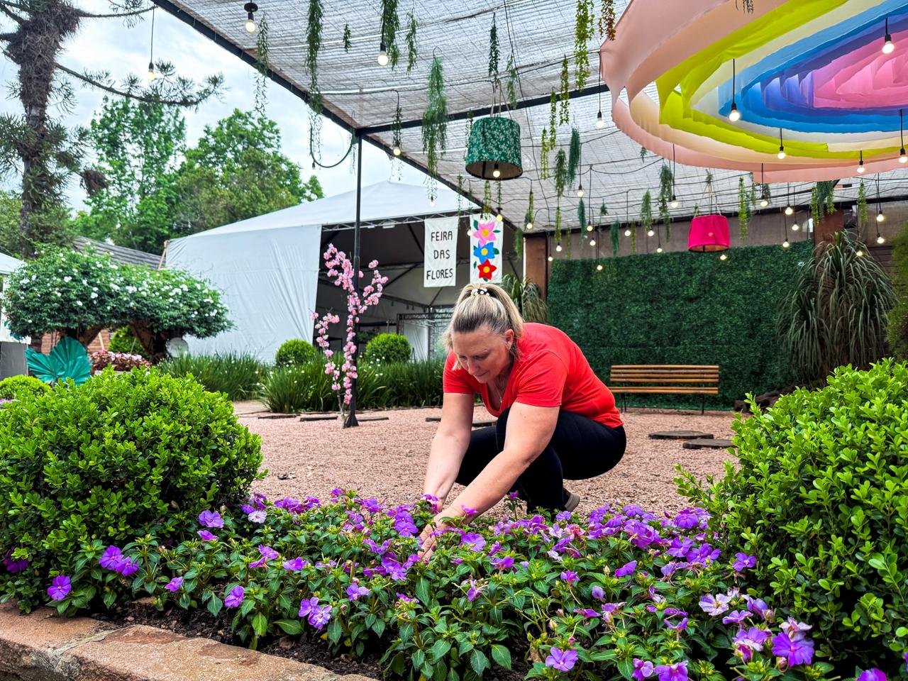 Caminho sensorial, gastronomia a base de flores e variedade de folhagens: 18ª Feira das Flores começa nesta semana em Ivoti