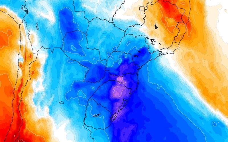 Massa de ar frio derruba temperaturas e pode provocar geada no RS neste fim de semana