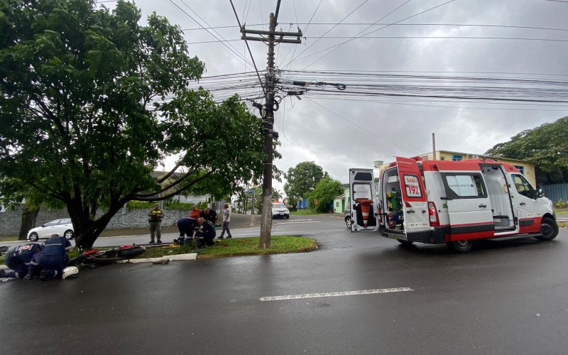Acidente na Avenida Vereador Adão Rodrigues de Oliveira neste sábado | abc+