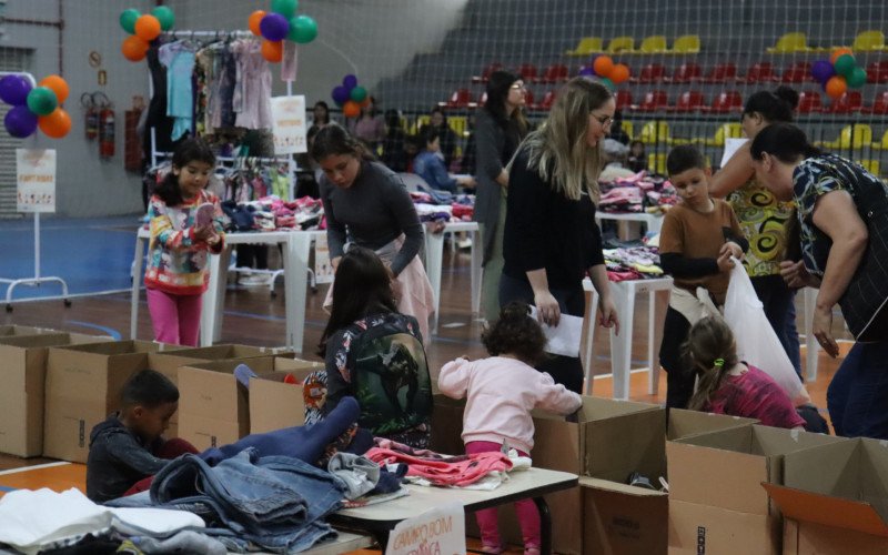 Mais de 4 mil peças foram disponibilizadas na Campo Bom pra Criança
