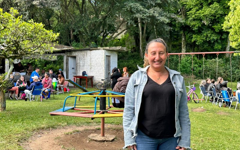 Miria Raimundo, 48 anos. "É uma vida aqui", diz moradora do bairro Jardim Mauá  | abc+