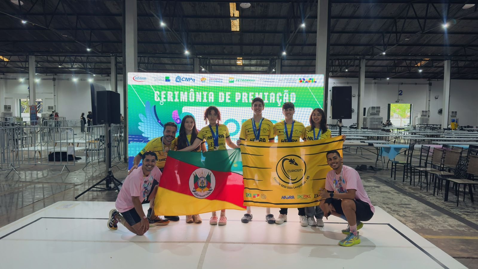 Alunos da Escola Sesi de São Leopoldo foram premiados na Olimpíada Brasileira de Robótica