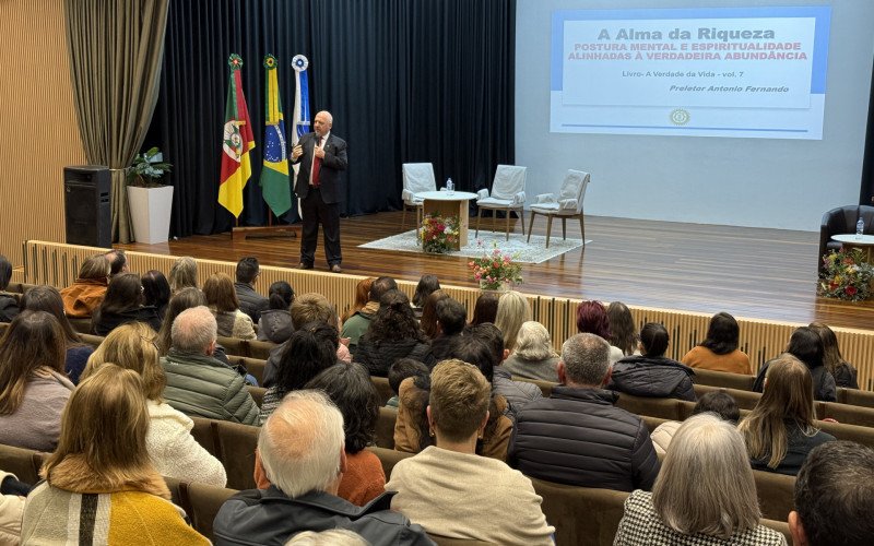 Conferência realizada pela Seicho-No-Ie em maio, em Gramado