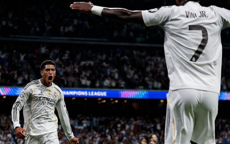 Real Madrid tem vitória magra sobre a Juventus em noite de aplausos a Vini pela Champions | abc+
