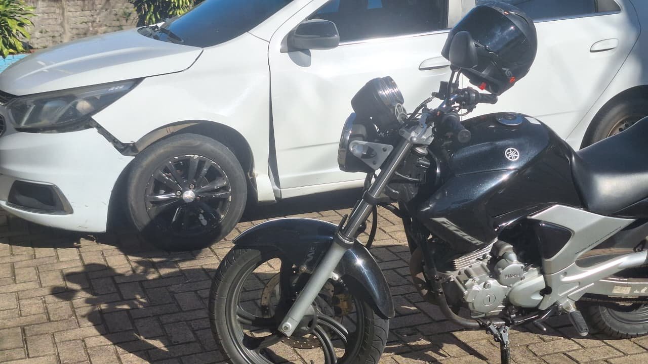 RS-240: Colisão entre carro e moto deixa ferido e causa congestionamento em direção à BR-116