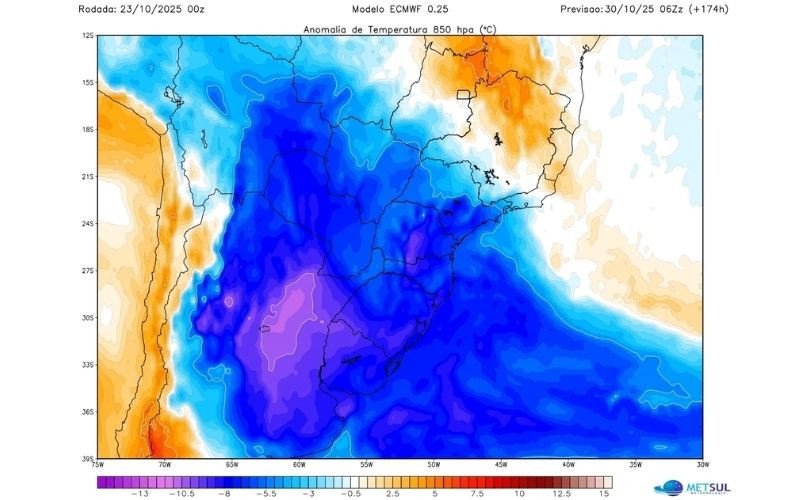 Modelos indica grande massa de ar frio para os últimos dias de outubro | abc+