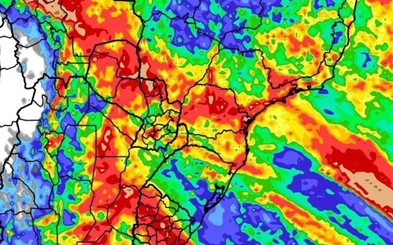 Nova frente fria vai trazer boa parte do volume de chuva esperado para os próximos 10 dias, diz meteorologista