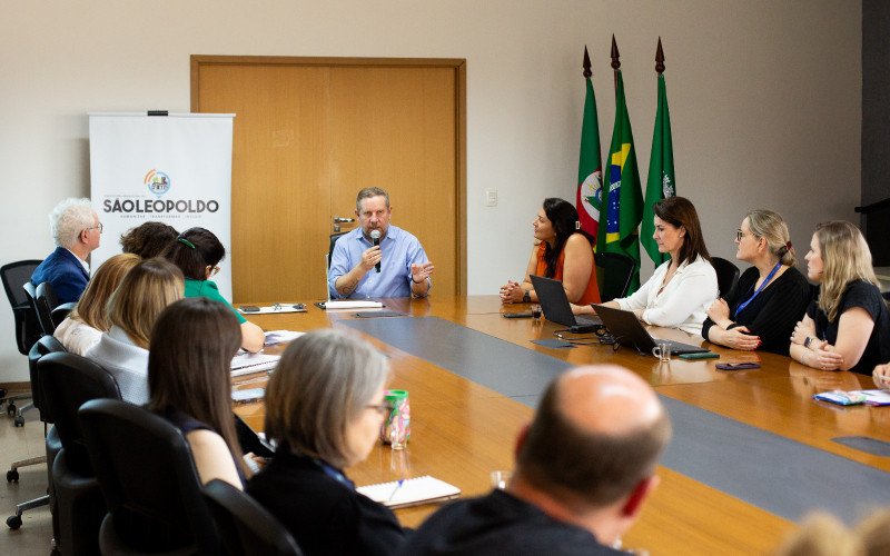 Em reunião com o prefeito de São Leopoldo Heliomar Franco, a Unisinos apresentou o balanço anual do Contrato Organizativo de Ação Pública Ensino Saúde
