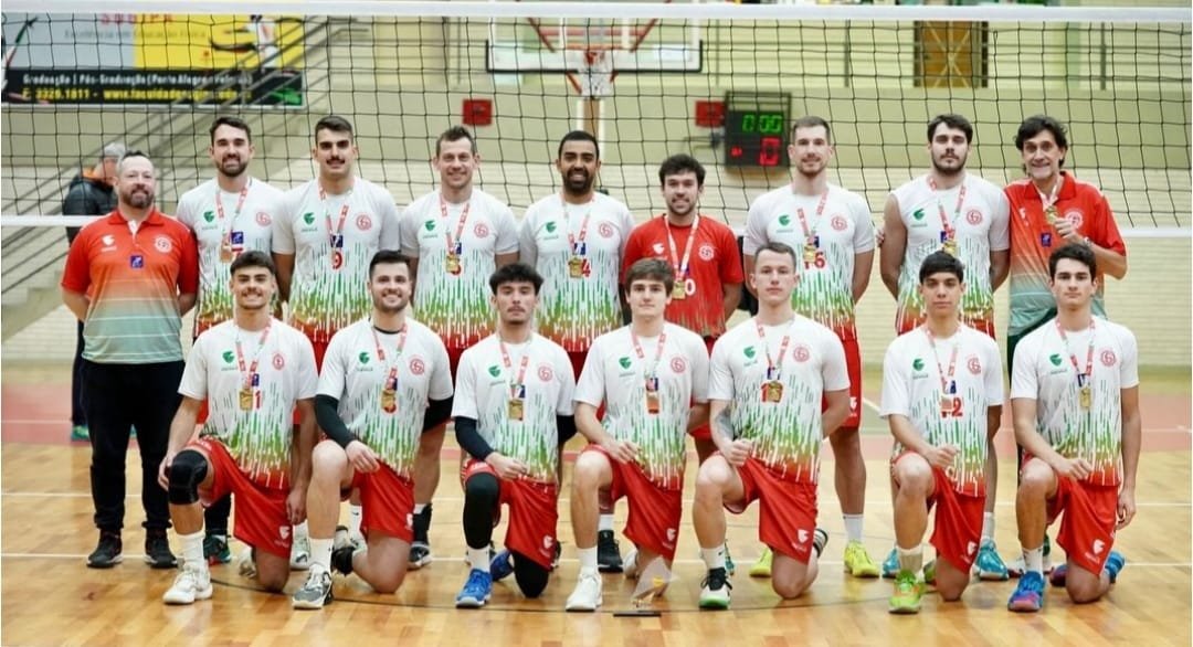 Time masculino da Ginástica NH/Feevale joga classificatória do estadual adulto de vôlei