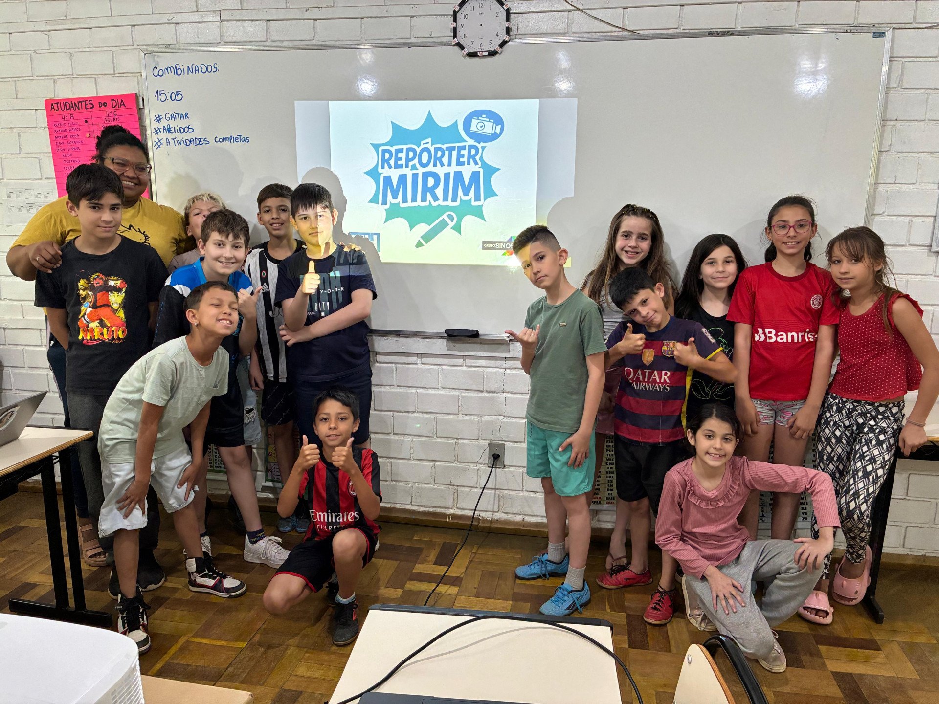 REPÓRTER MIRIM: Oficina do projeto chega à Emeb João Brizolla, no bairro Canudos