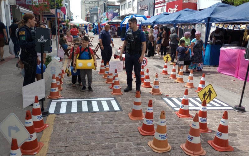 A Guarda Civil Municipal levou ao evento a Minipista