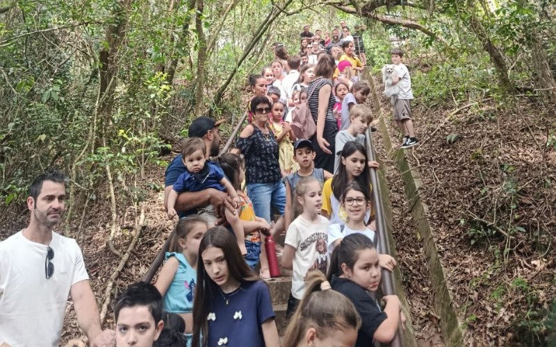 Atividade foi realizada na manhã deste sábado (25) no Parcão de Novo Hamburgo