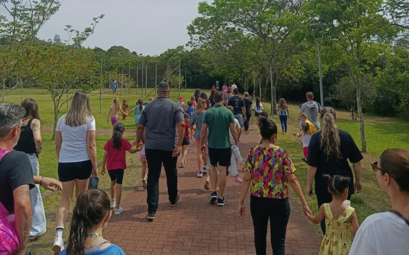 Atividade foi realizada na manhã deste sábado (25) no Parcão de Novo Hamburgo